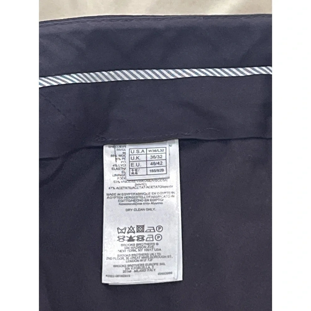 Brooks Brothers Pants Men’s 35x31 Black Regent Fit Wool Slacks